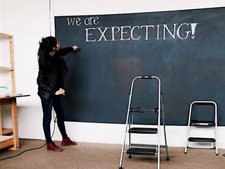 Drawing my first large scale piece!