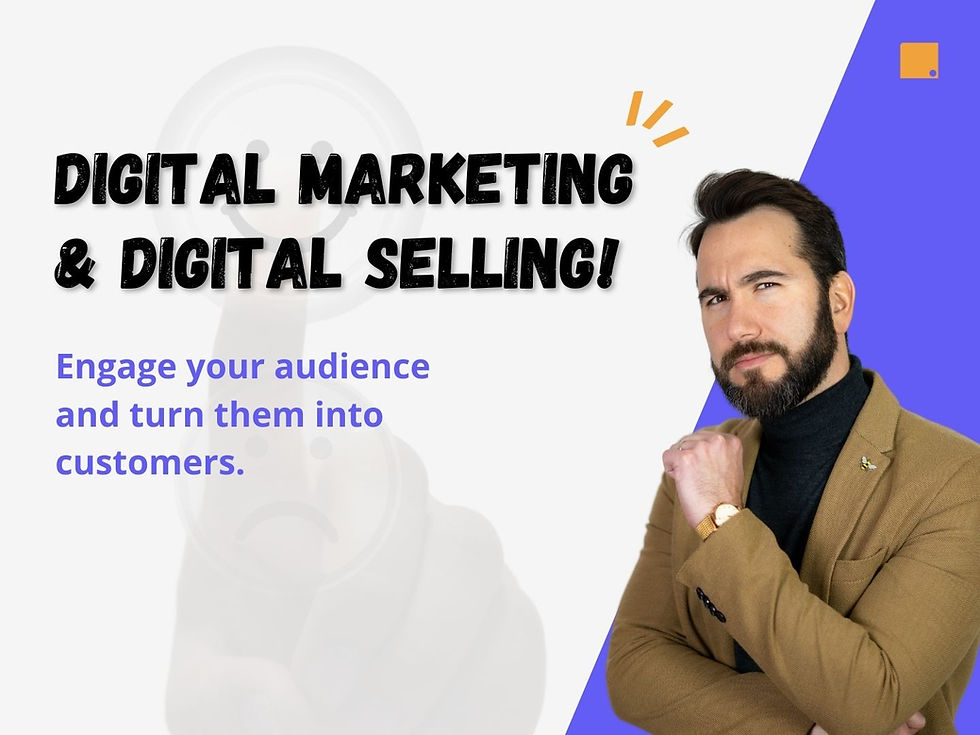 Digital Marketing and Digital Selling! Engage your audience and turn them into customers.