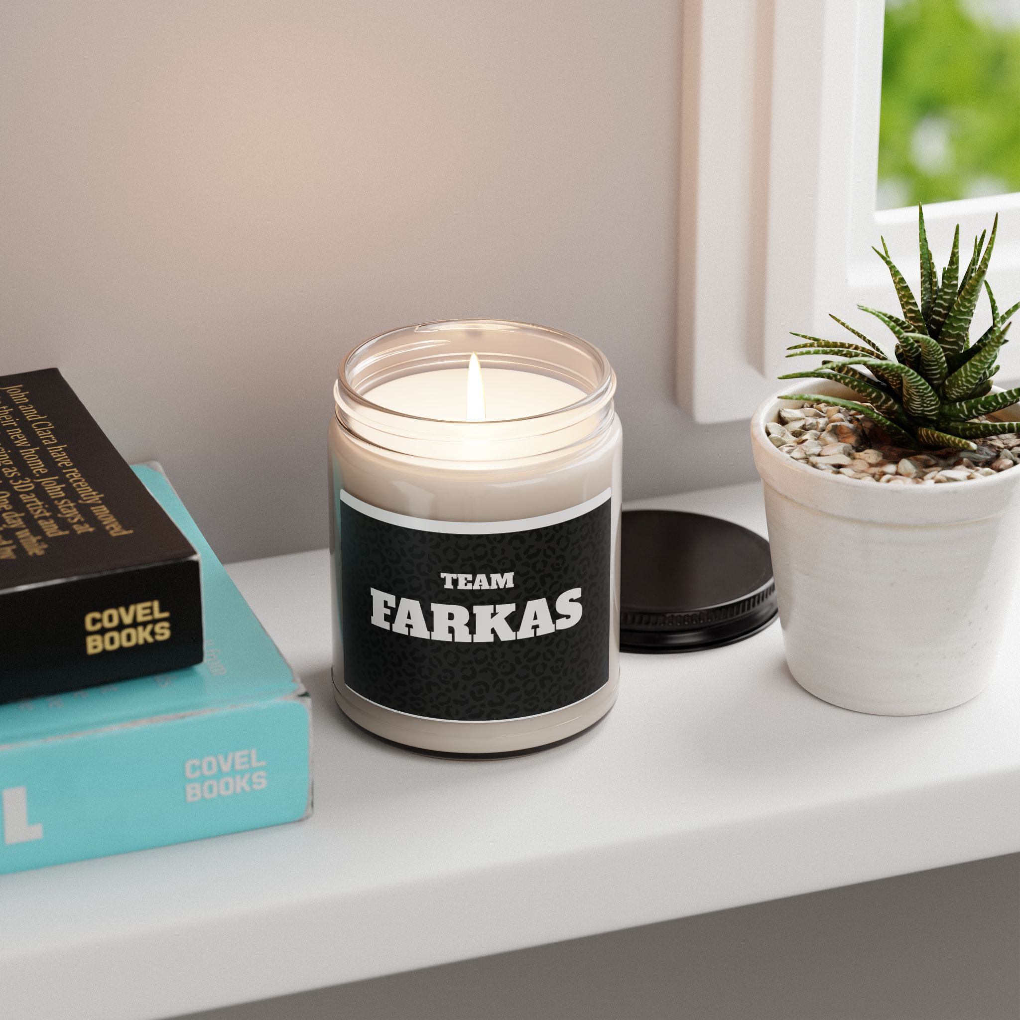 Team Farkas Scented Soy Candle — 9oz Personalized Gift Jar