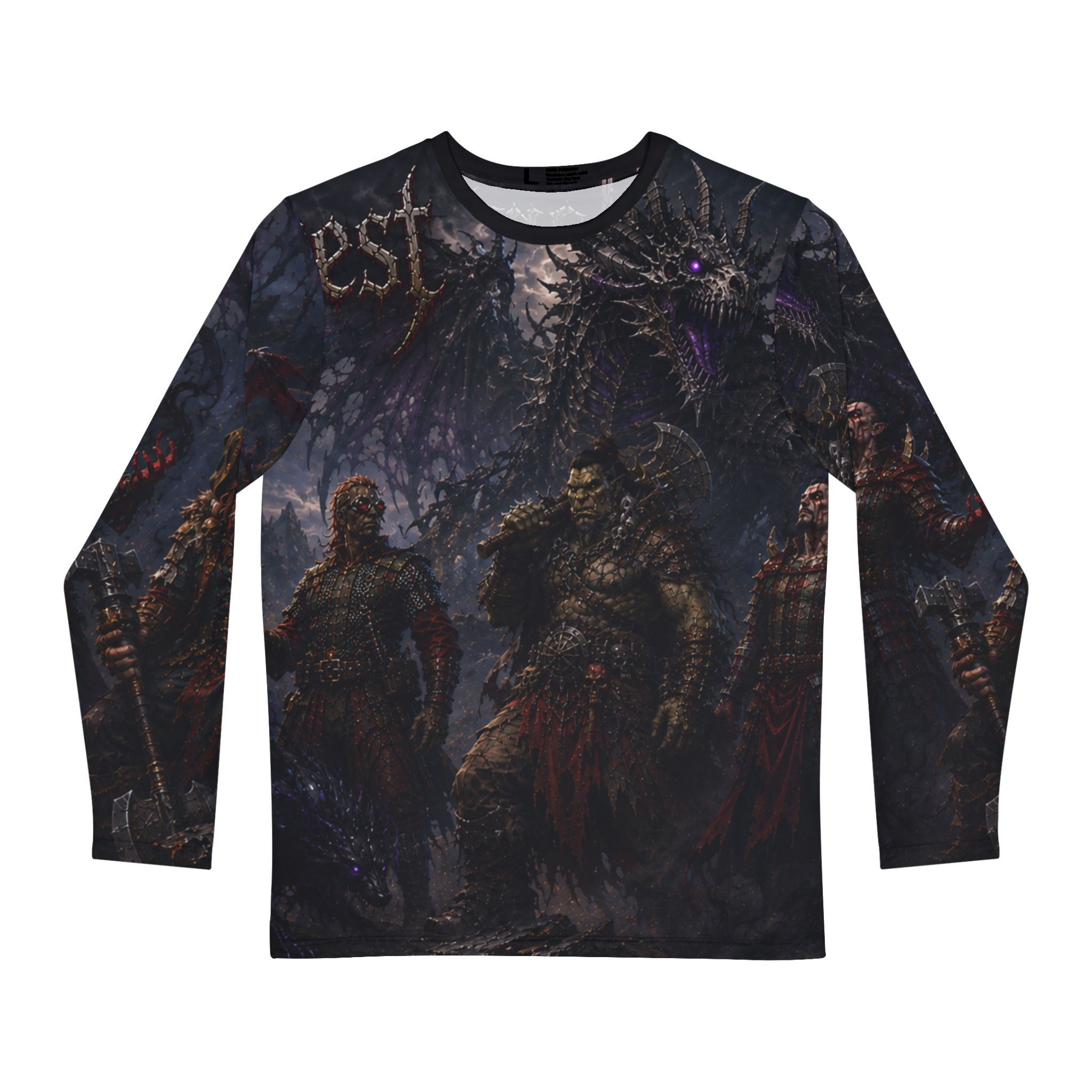 Grim Harvest All-Over Print Long Sleeve Shirt — Grim Harvest Band Art