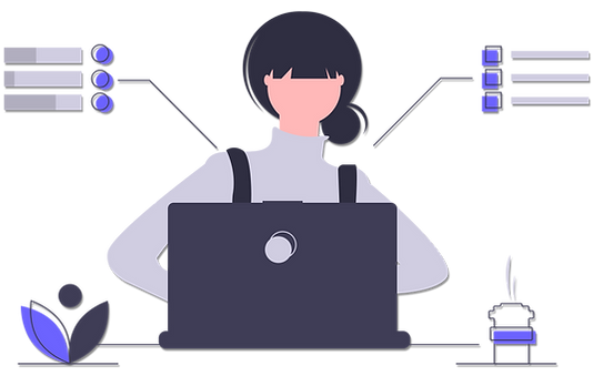 Woman Optimizing Google Ads Account
