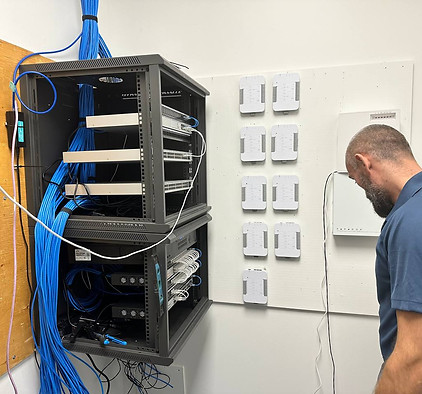 128 Cat6A Drop Installation & Server Rack Cleanup – Commercial Office, North York Toronto