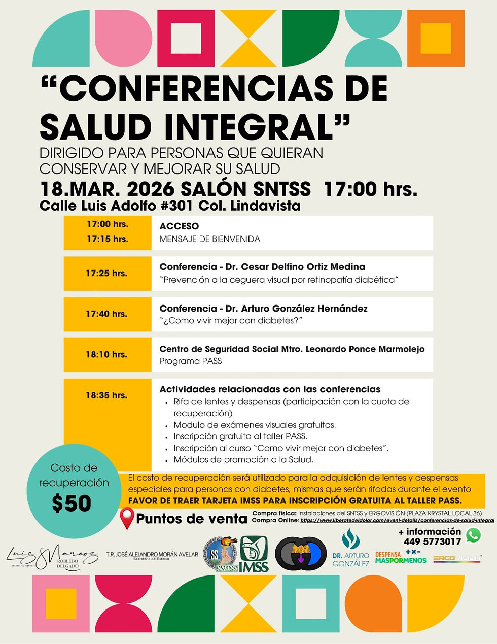 CONFERENCIAS DE SALUD INTEGRAL