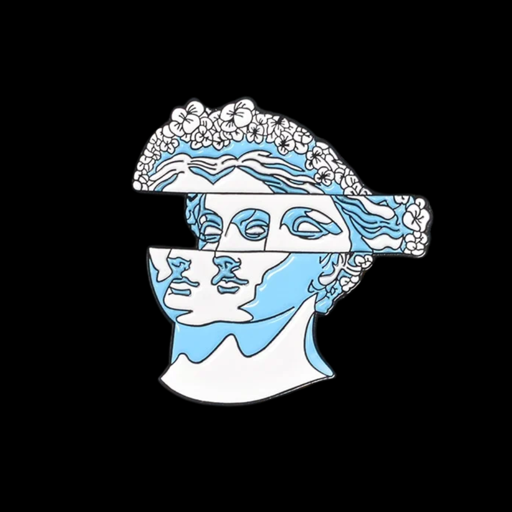 Statue David Face Pin