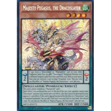 Majesty Pegasus, the Dracoslayer - Secret Rare