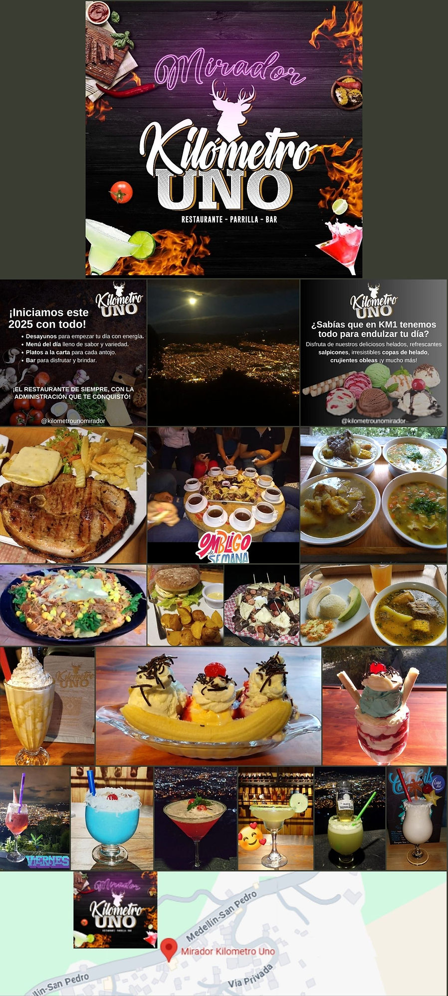 Restaurante Mirador Kilometro Uno Directorio Antioquia PubliMiradores PubliSanPedro
