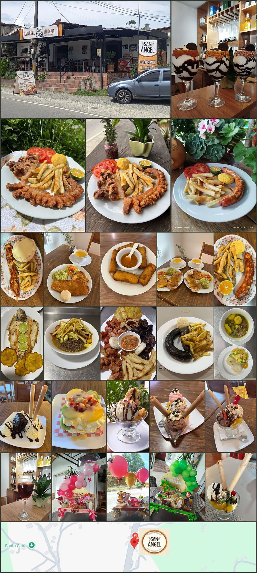 Restaurante y Heladeria San Ángel Directorio Antioquia PubliViaLactea PubliSanPedro