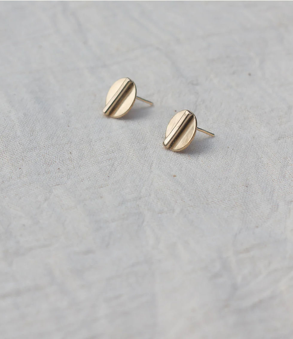 Thumbnail: Mbale Earrings (14k Recycled Gold)