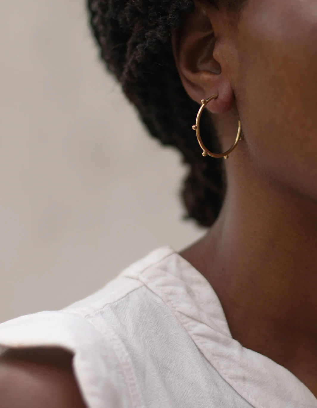 Bentu Hoops - Large (14k Recycled Gold)