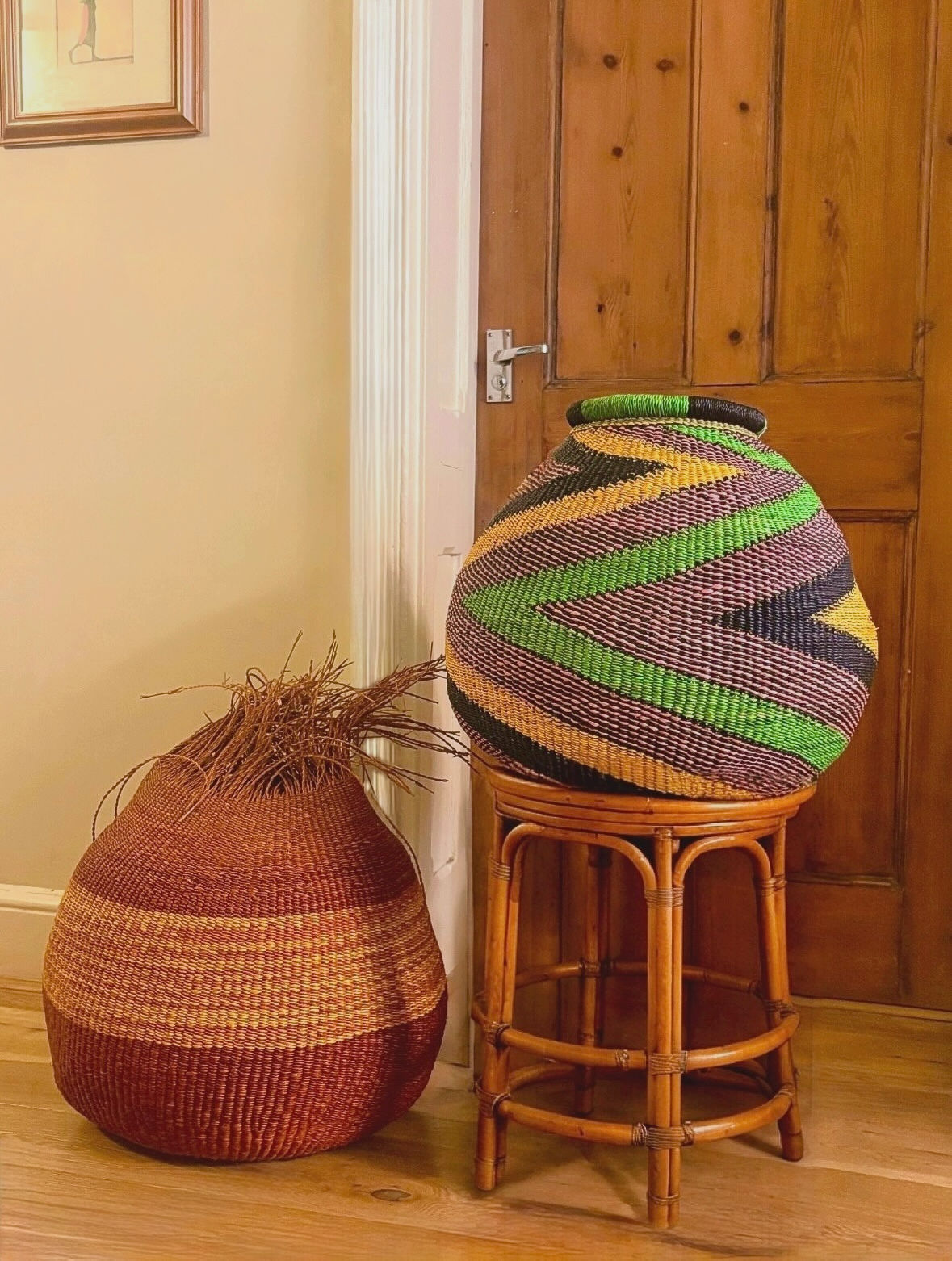 Handwoven Kenkia Baskets in ‘Clay’ & ‘Loom’