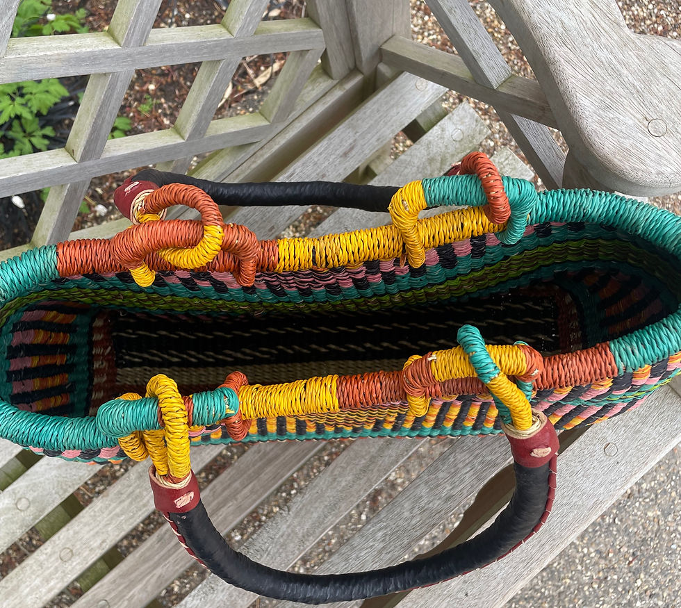 Thumbnail: Handwoven Slim Line Shoulder Bag in 'Multicolour mix'