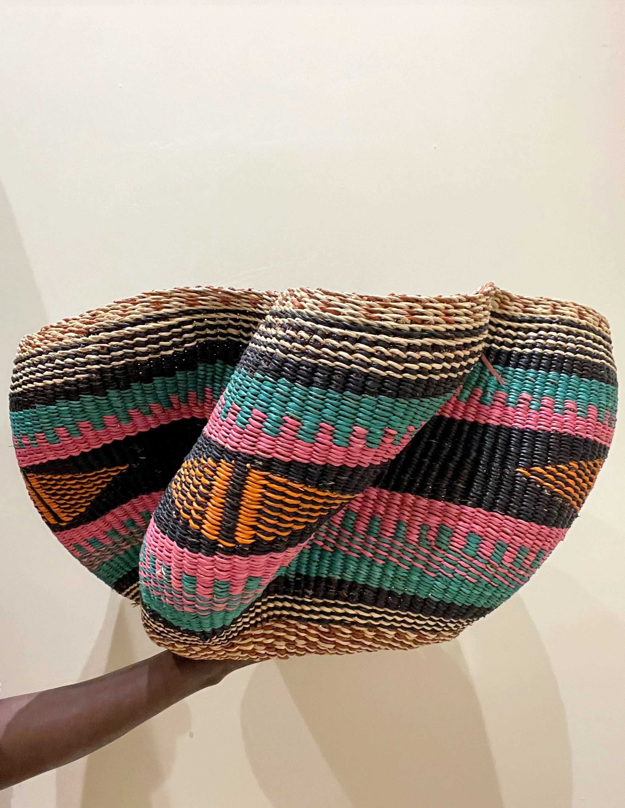 Large Wave Basket in 'Neon Brights'