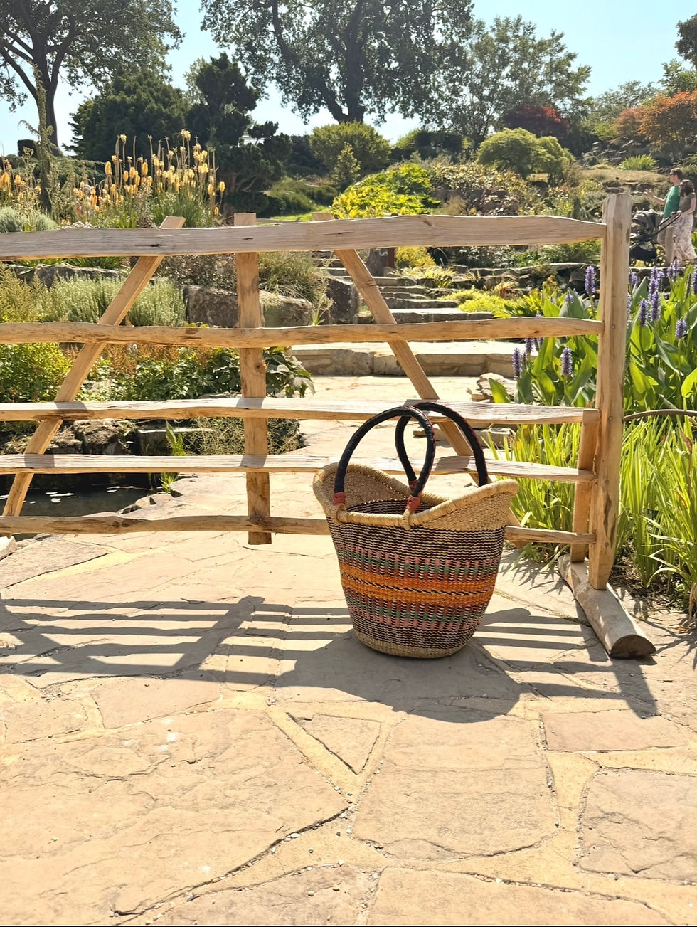 Thumbnail: Large Nyariga Basket in ‘Ochard Bloom’ 