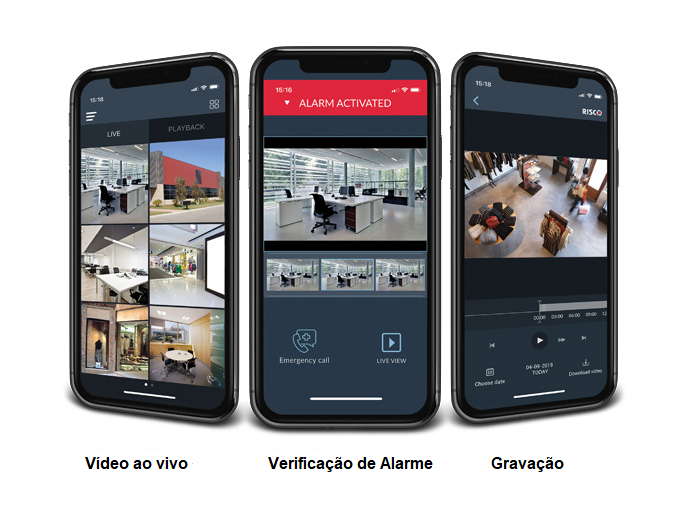 Miniatura: Deteção de intrusão e alarme wireless, GSM/2G, Risco Agility GSM