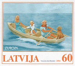 Postage stamp "Europa" Holidays.