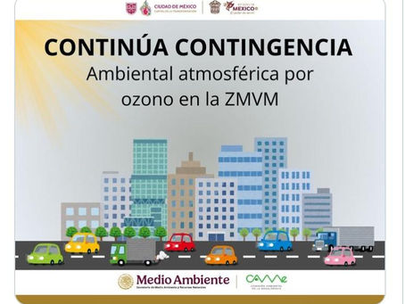 Continua contingencia ambiental atmosférica por ozono