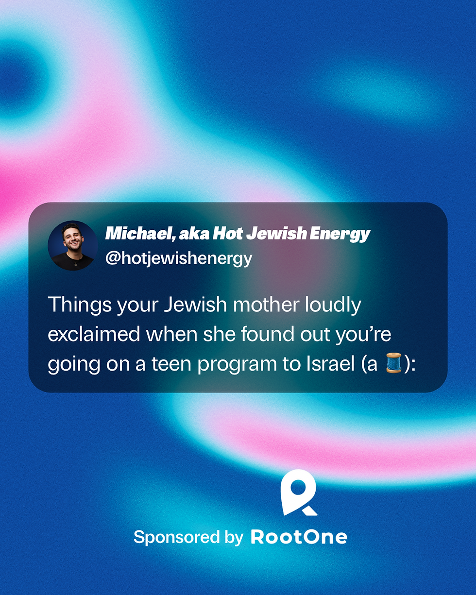 1. Sponsored RootOne social media post by Michael Valdes as Hot Jewish Energy