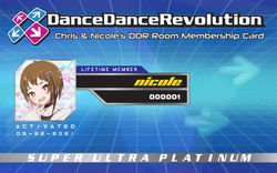 DDR Membership Card