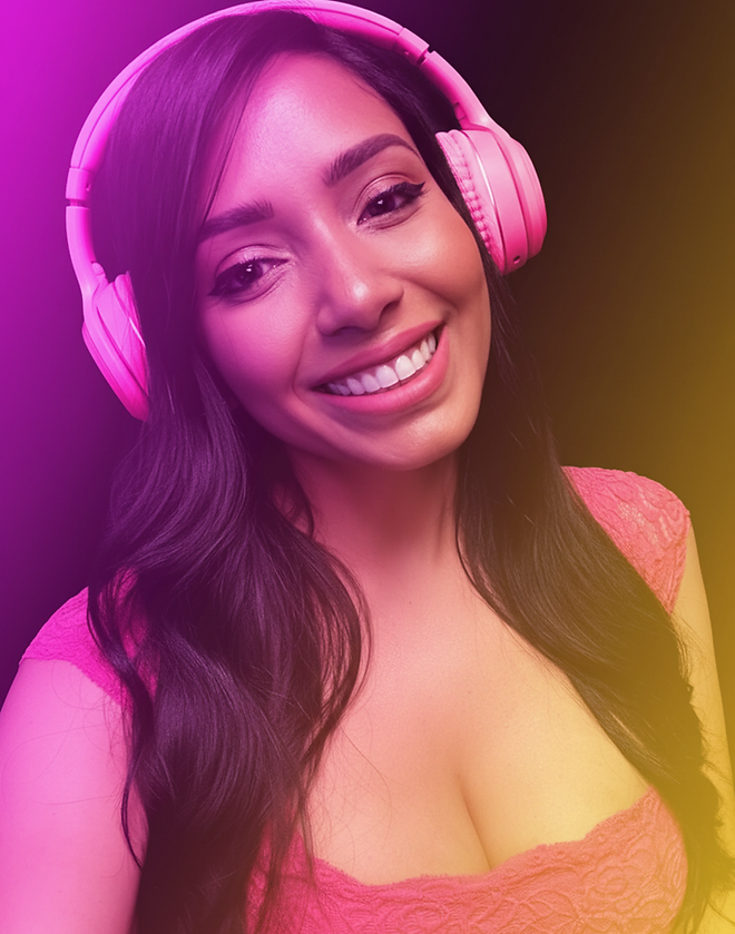 Gloria Kloter w headphones color.png