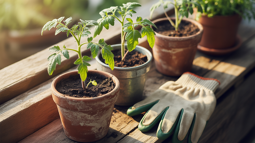 Tomaten-Setzlinge Balkon