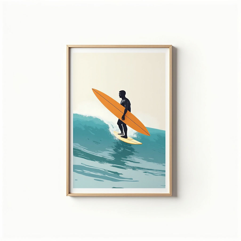 Lámina Surf Surfista