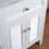Thumbnail: Genevieve 60" White Double Vanity & Shutter Double Doors Dual Sinks