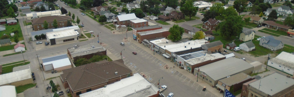 arial image of dysart