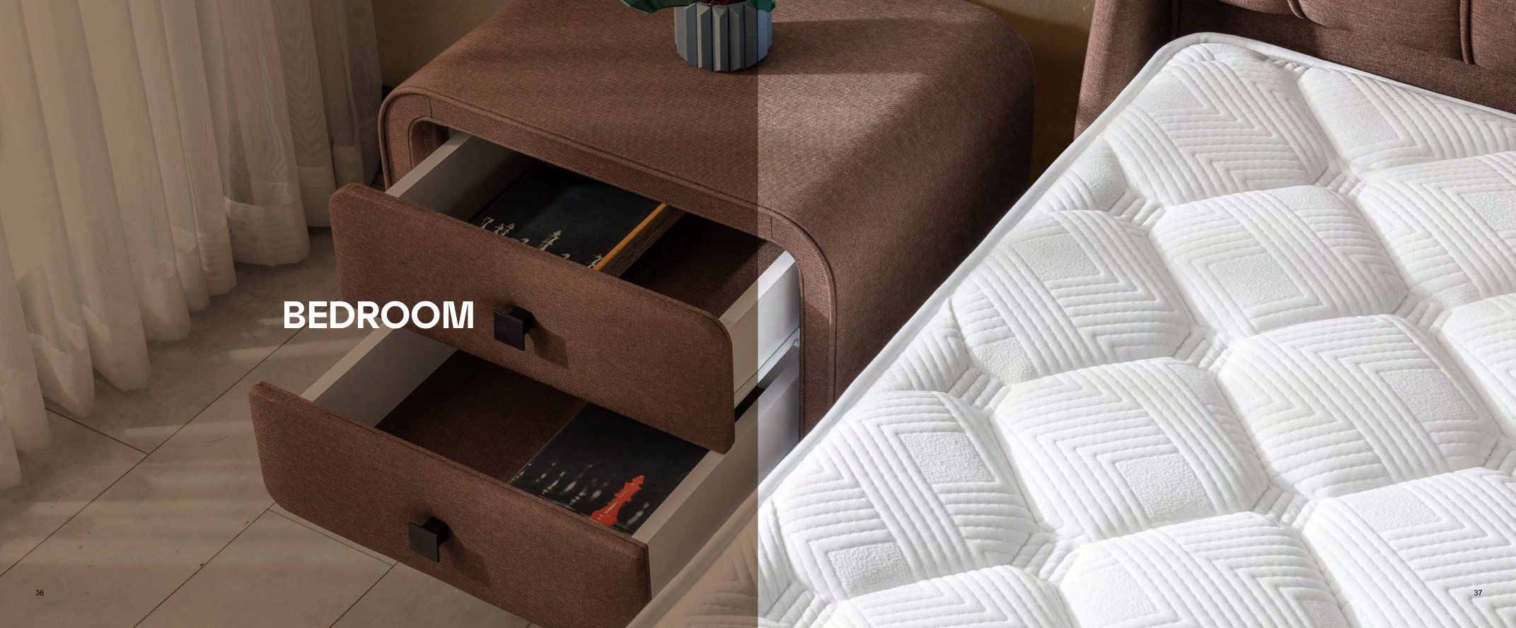 Original BMR bedroom catalogue page 3, showing Introducing the bedroom collection