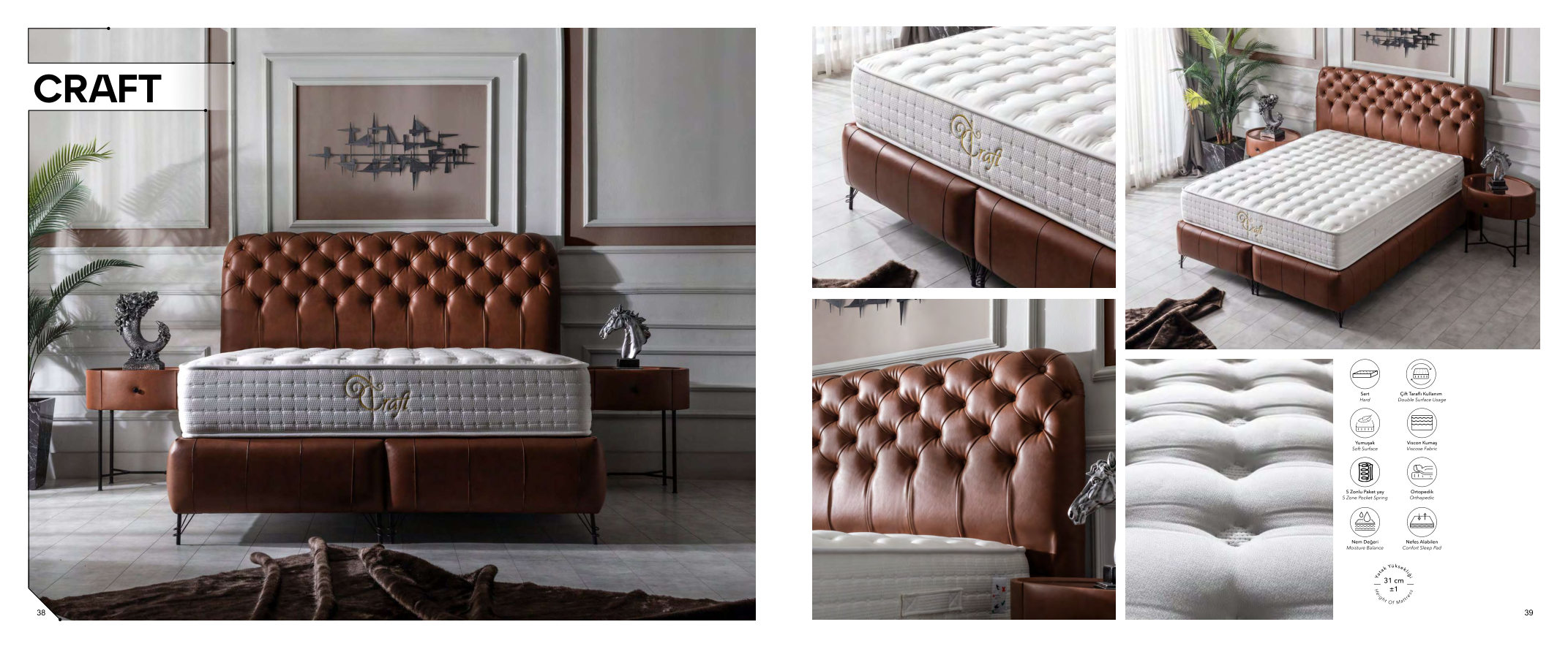 Original BMR bedroom catalogue page 4, showing Craft