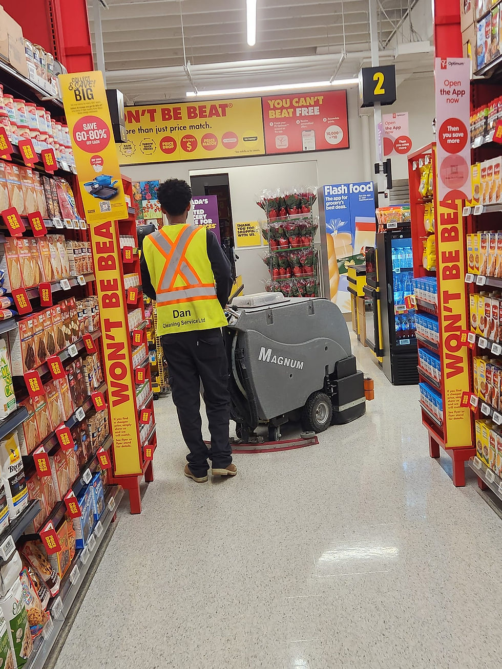 Eye-level view of a clean and organized office workspace