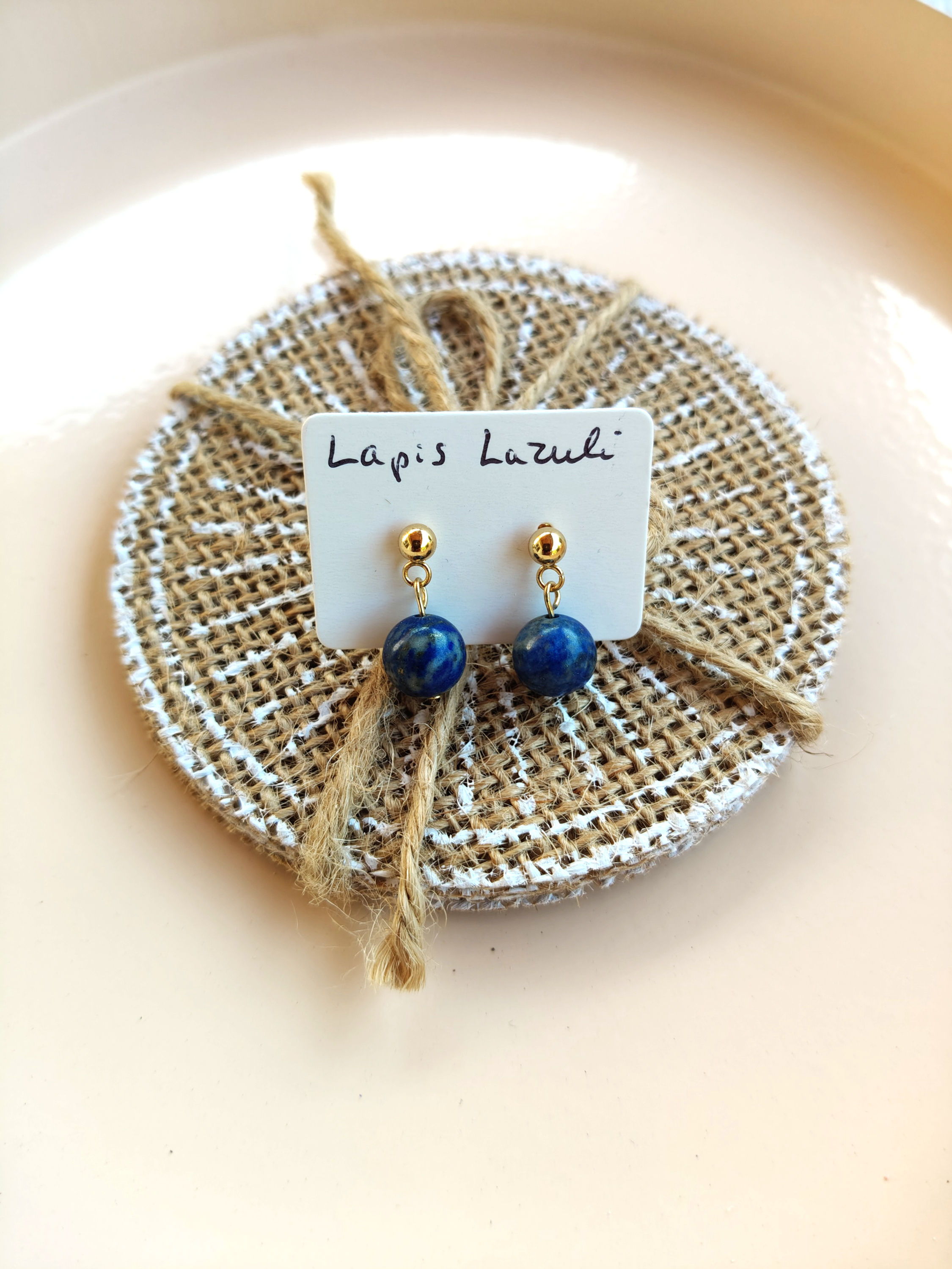 Clous Perles Lapis Lazuli