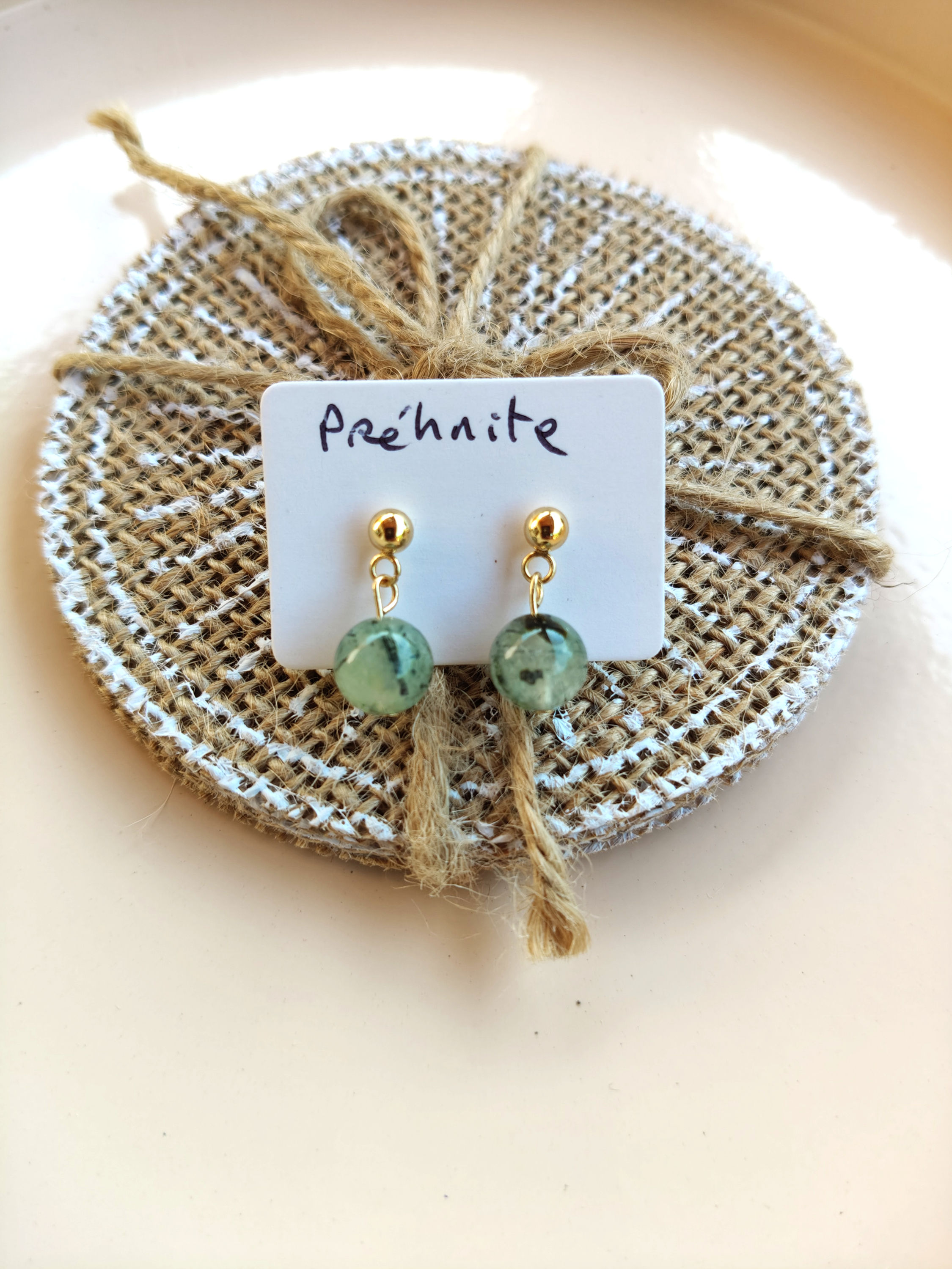 Clous Perles Préhnite