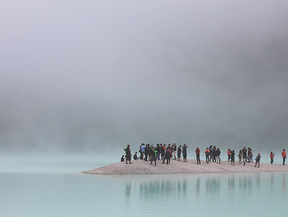 Group On Misty Shore
