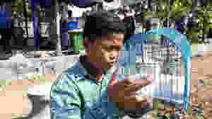 Adicción al móvil indonesia pollitos