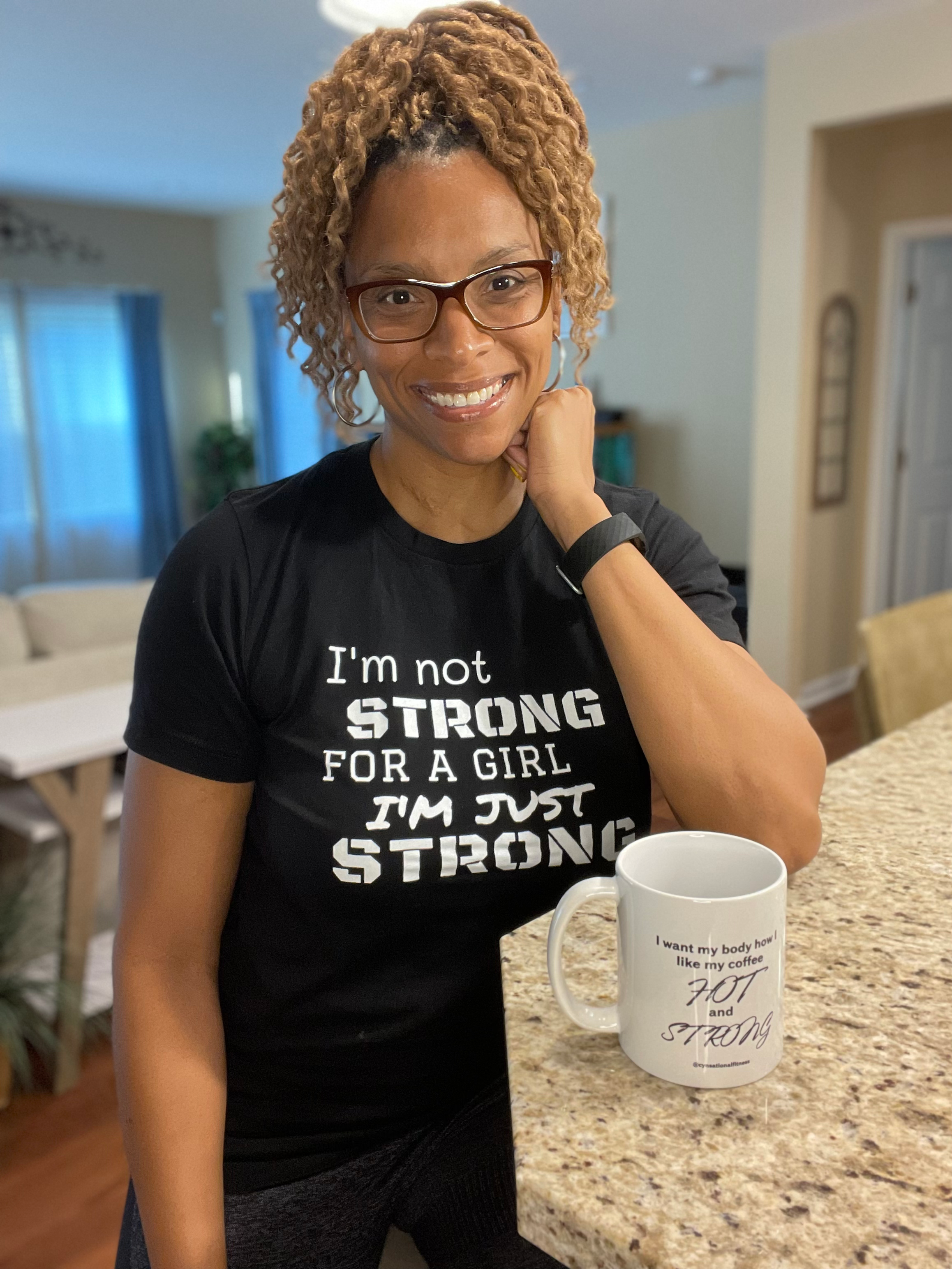 Women's Fitness T-Shirt - I'm Just Strong