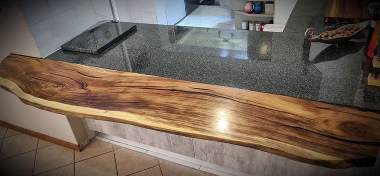 Grey to Gold Resin Table