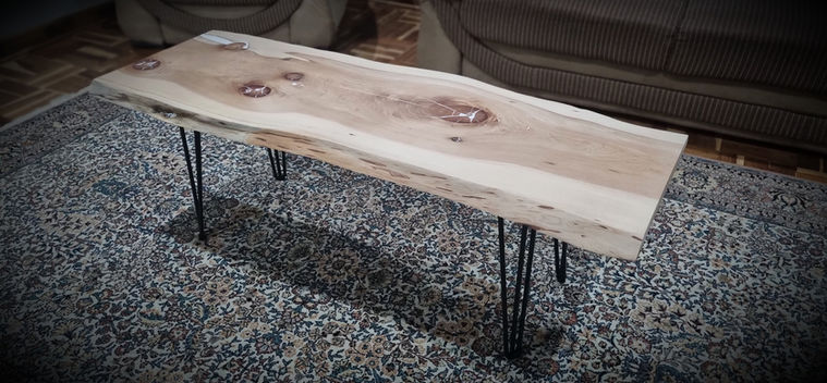 White resin Coffee table made by Grey to Gold