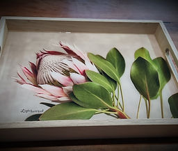 Grey to Gold Resin Tray