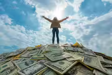 Eye-level view of a young person confidently walking down a city street