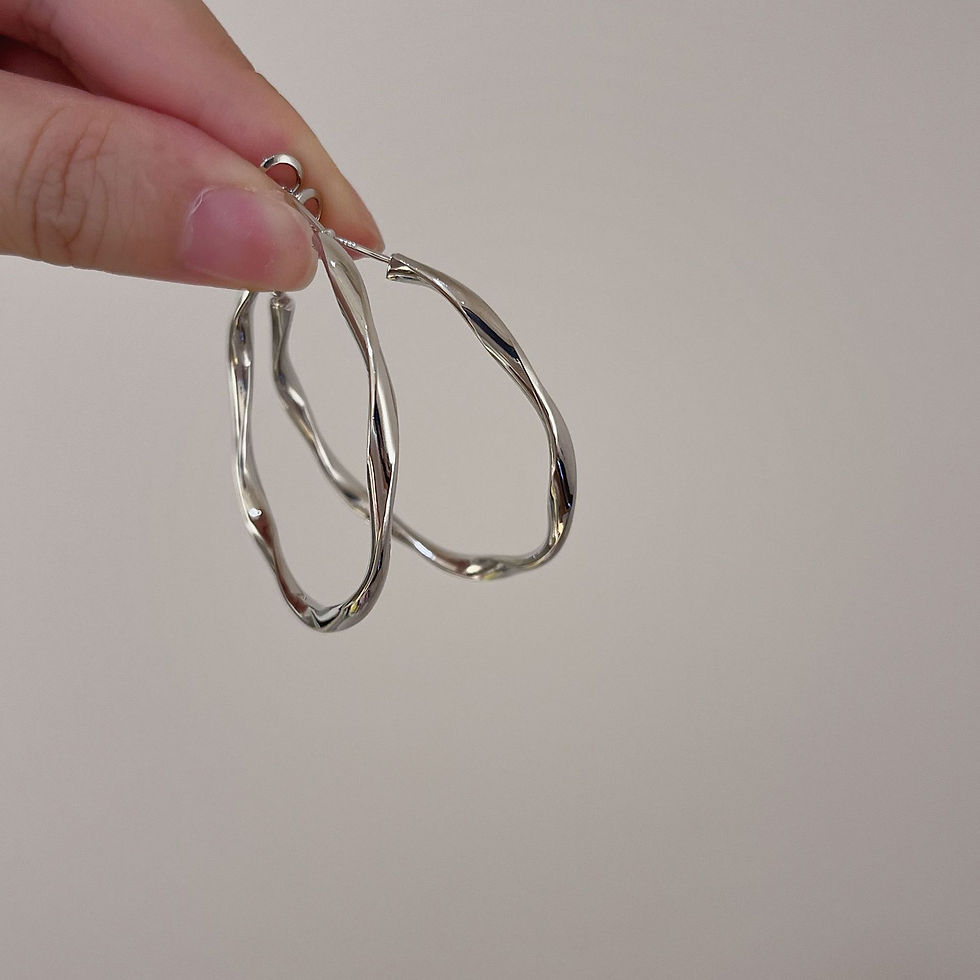 exaggerated large hoop