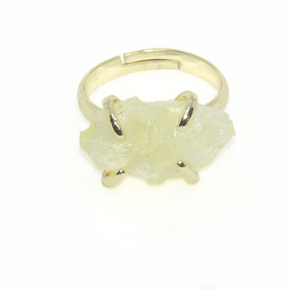 Thumbnail: Raw Citrine Crystal Ring symbolizing abundance, personal power, and joy.  File Name: gold-plated-citrine-crystal-ring.jpg