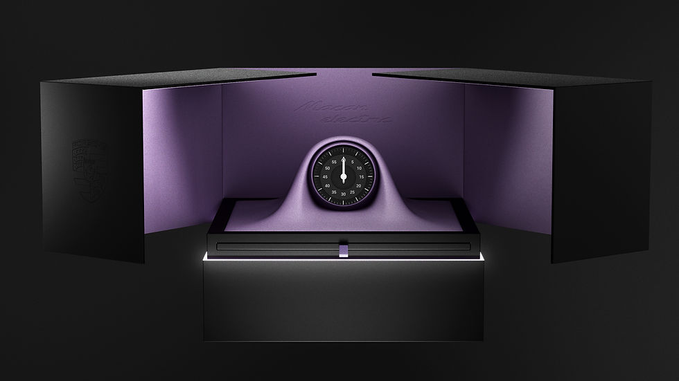 Render - Caixa 3D Aberta Porsche Cayenne Electric