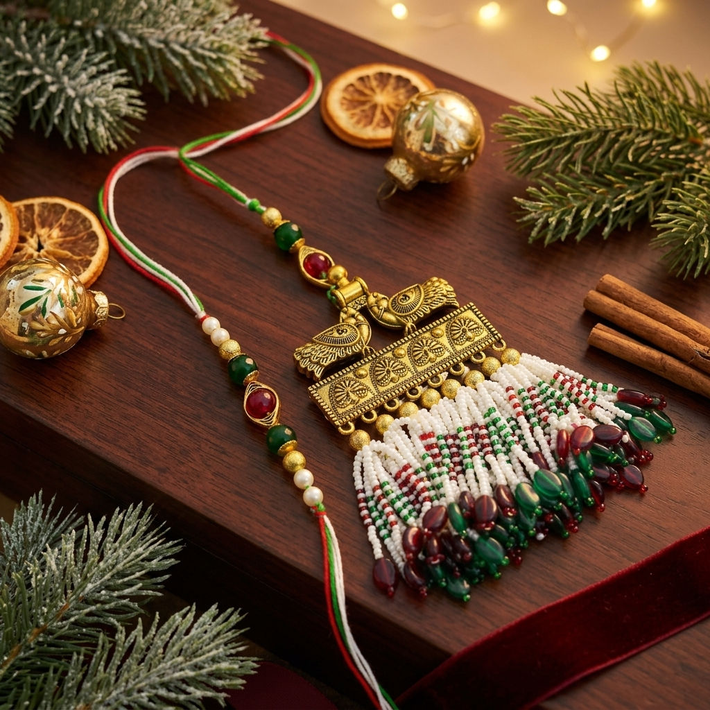 Kundan Bhaiya Bhabhi Rakhi Set Online