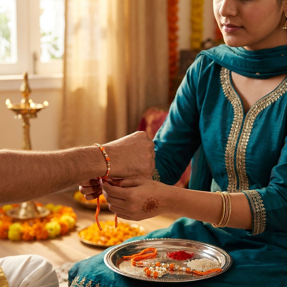 Thumbnail: Bhaiya Bhabhi Rakhi Set Online