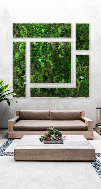 custom shaped art no maintenance preserved moss for home