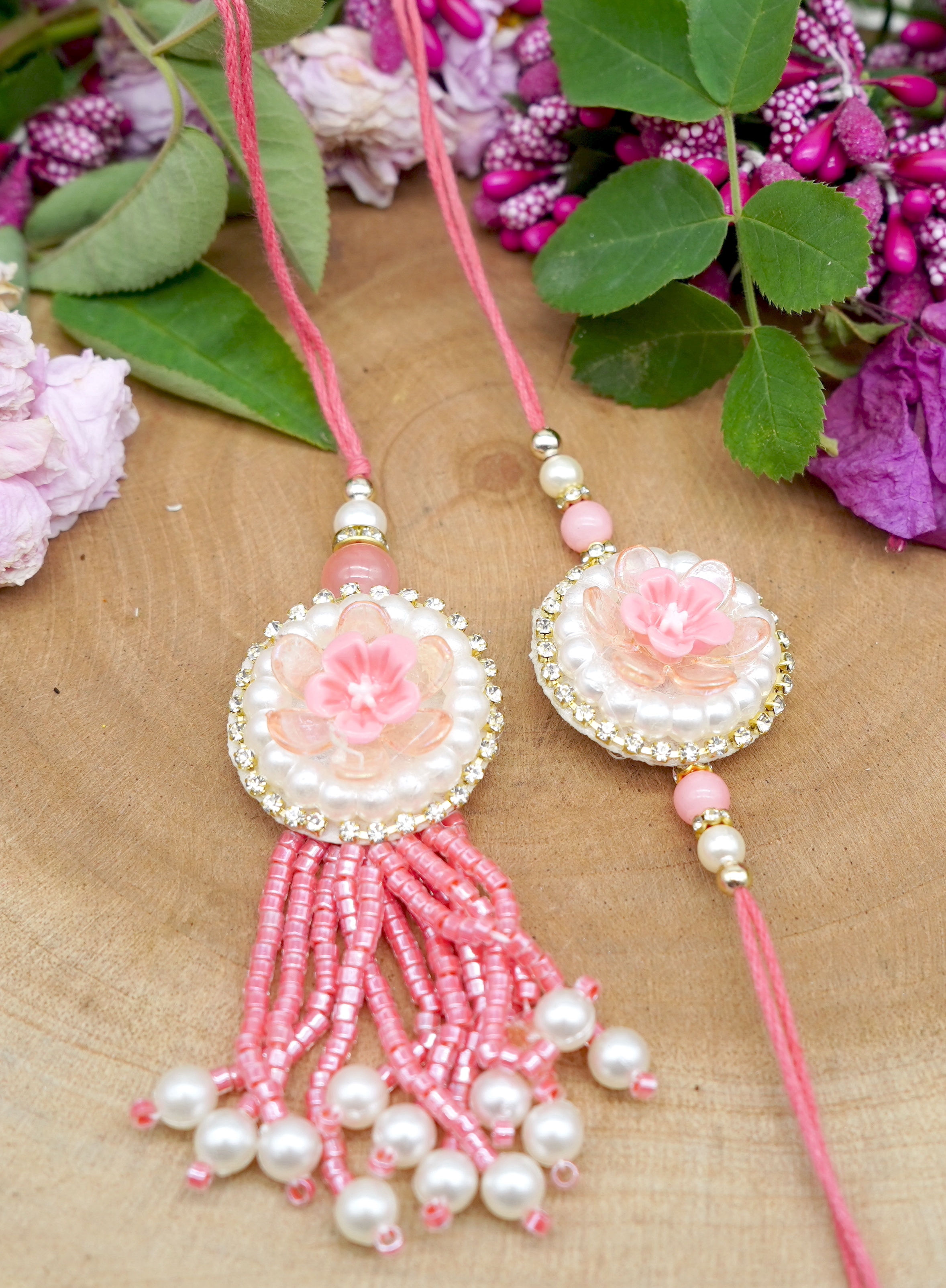 Elegant Bhaiya Bhabhi Pair Rakhi for Brother