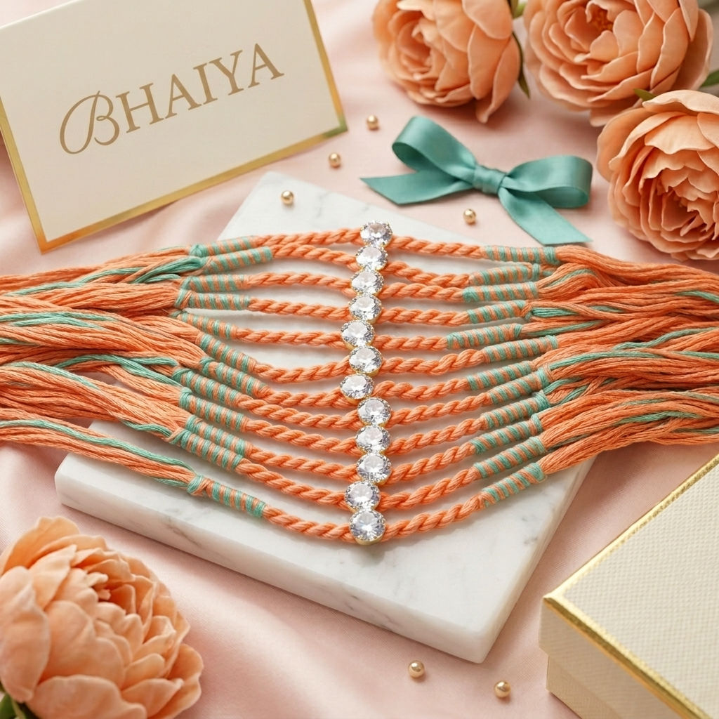 Handknotted Thread Rakhi for Brother Online