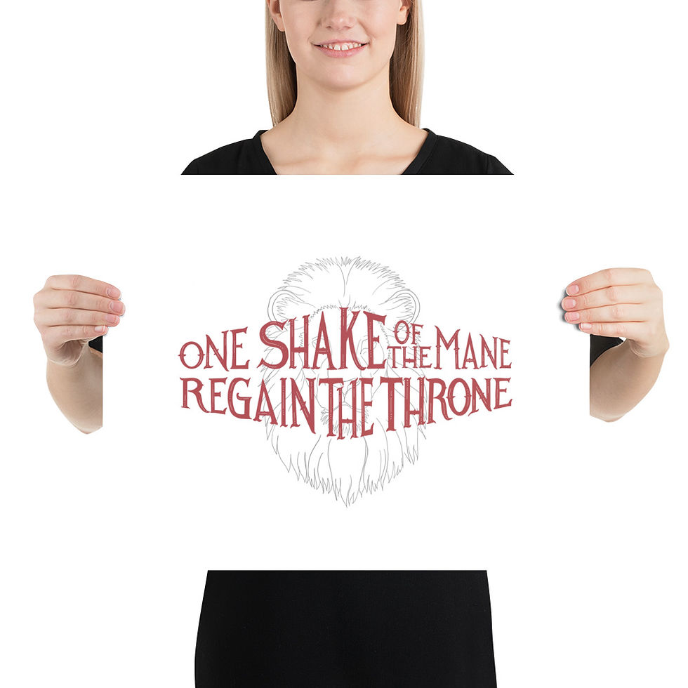 Thumbnail: One Shake of The Mane Poster Print