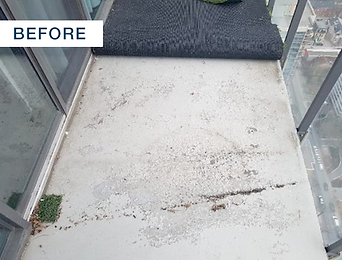concrete surface unfinished