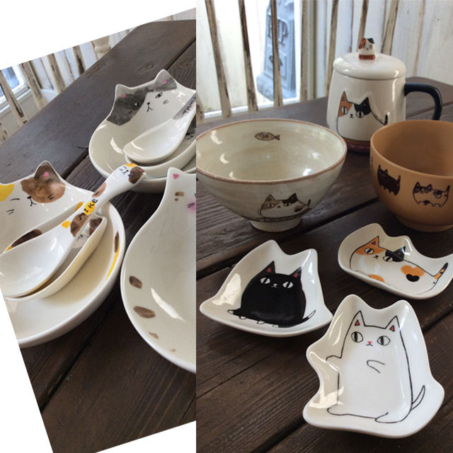 わんぱく猫・ねこ３兄弟食器